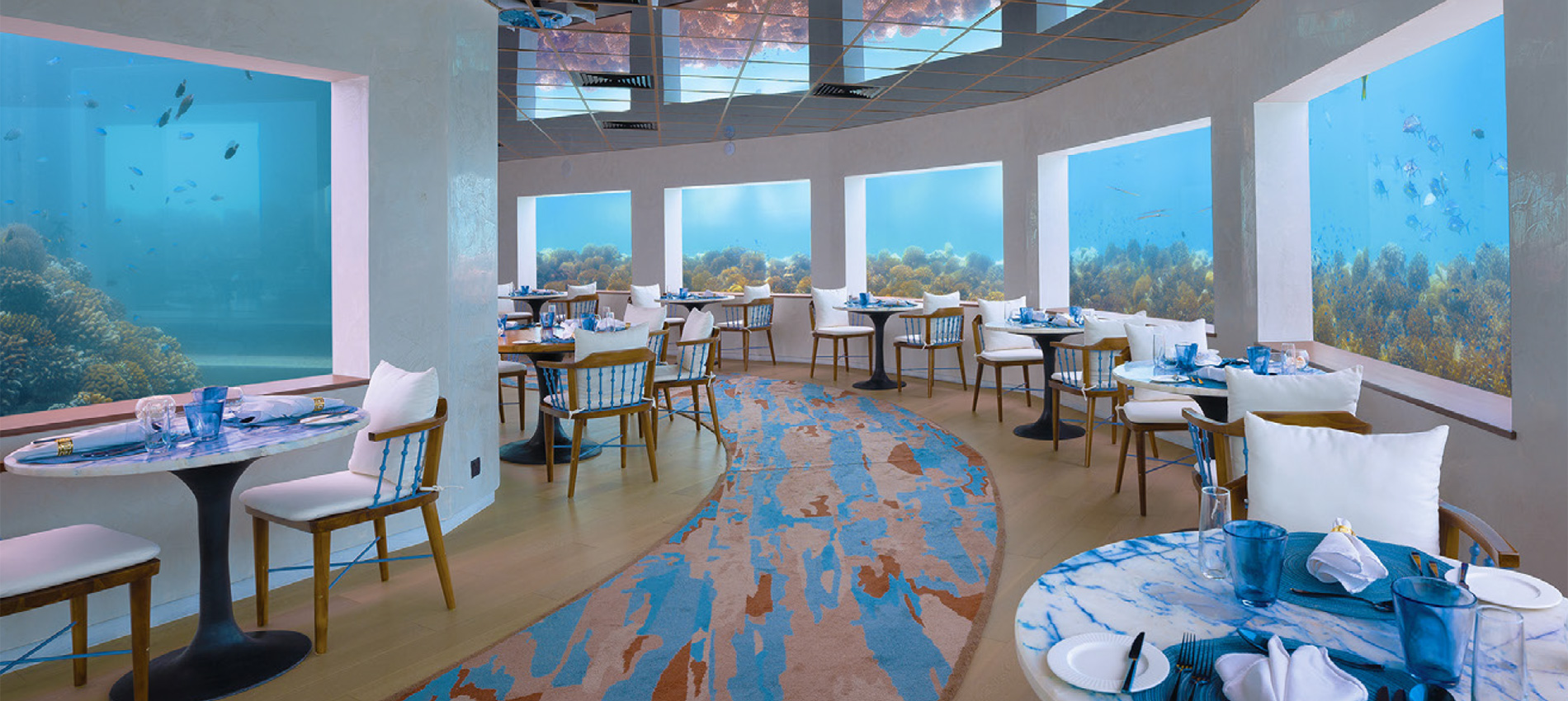 The "Only Blue" Underwater Restaurant